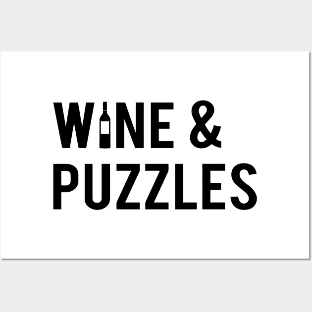 Wine and Puzzles Wall Art by Mariteas